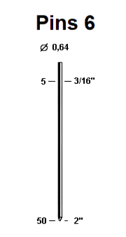 Шпилька Pins 6 (0,64 мм)